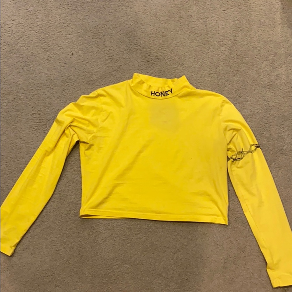 Cropped ‘Honey’ long sleeve
